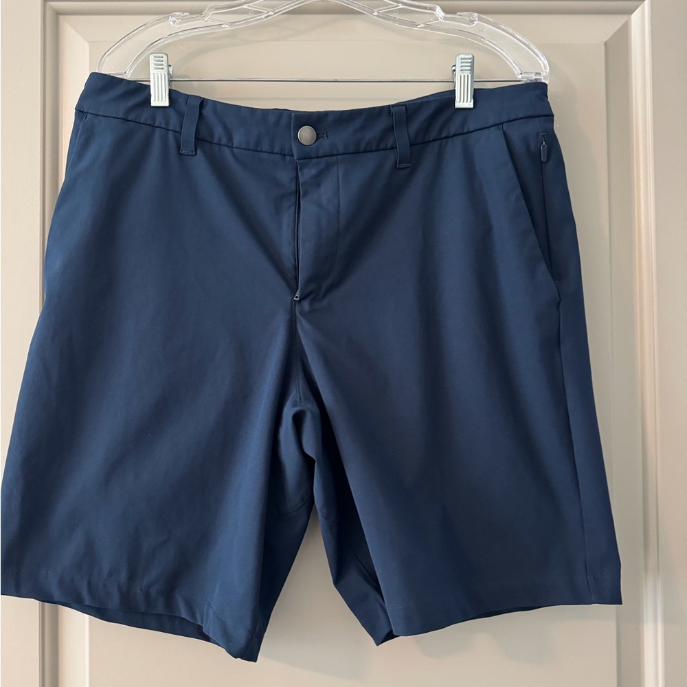 EUC Lululemon Navy Blue Golf Shorts - 9 Inch Inseam